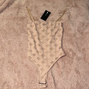 Beige FashionNova Bodysuit